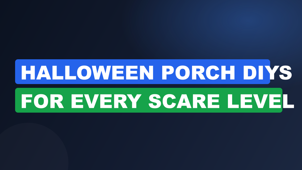 Halloween Porch DIYs for Every Scare Level